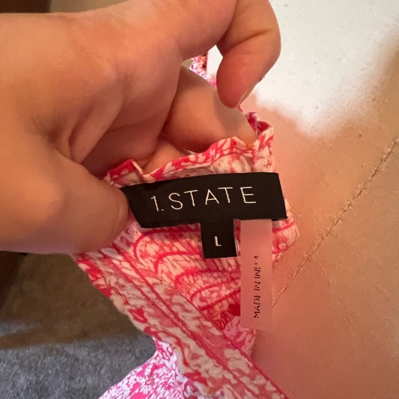 1 State - Floral Tiered MIDI Skirt & Smocked Crop Top - Picture 2 of 6